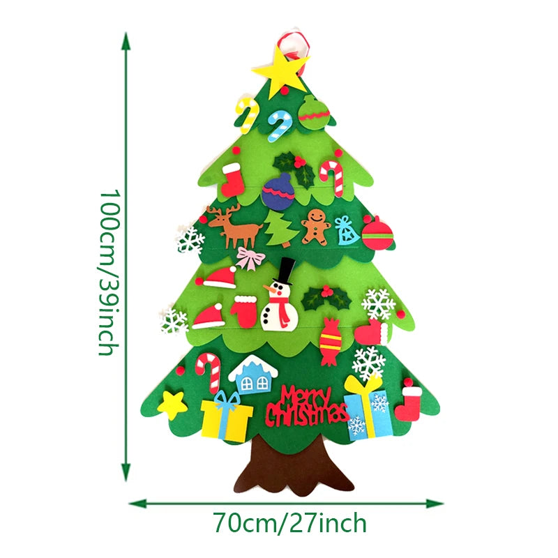 "Árvore de Natal de Feltro – Criatividade e Diversão para Toda a Família"