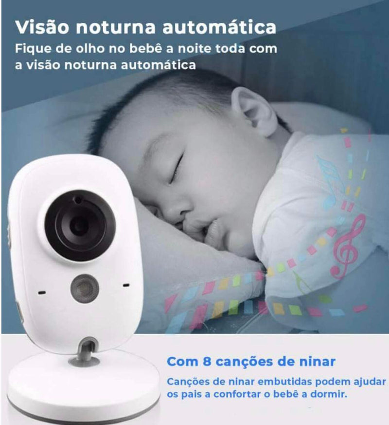 Monitor de Bebê - Babá Eletrônica 5 em 1